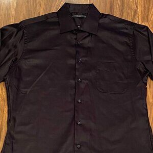 Geoffrey Beene Fitted Button Down Dress Shirt Men's Size 16 34/35 Made in Egypt